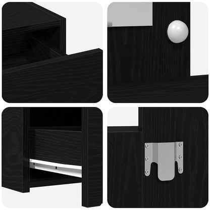 Dressing Table Black 83 x 40 x 70 cm Engineered Wood
