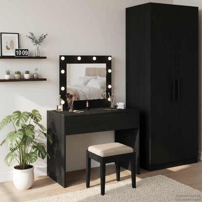 Dressing Table Black 83 x 40 x 70 cm Engineered Wood