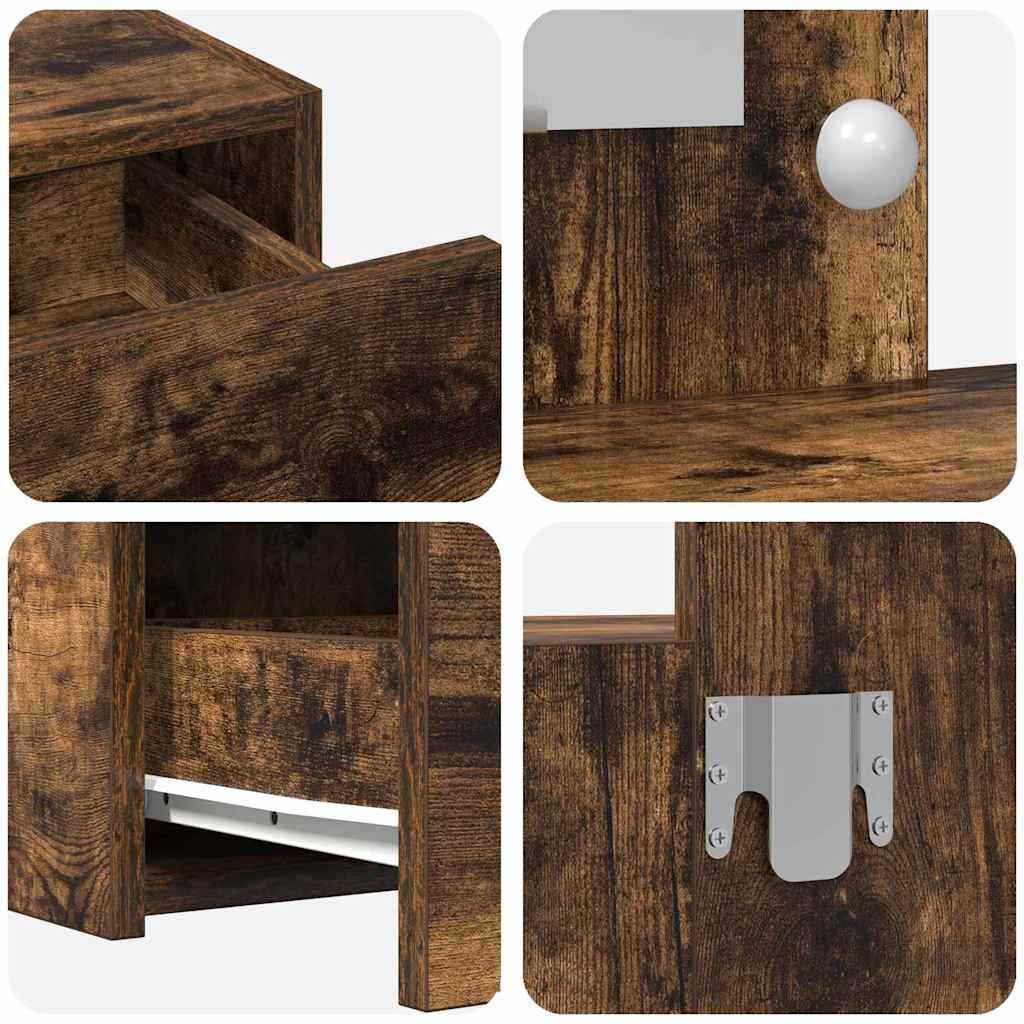 Dressing Table Brown 83 x 40 x 70 cm Engineered Wood