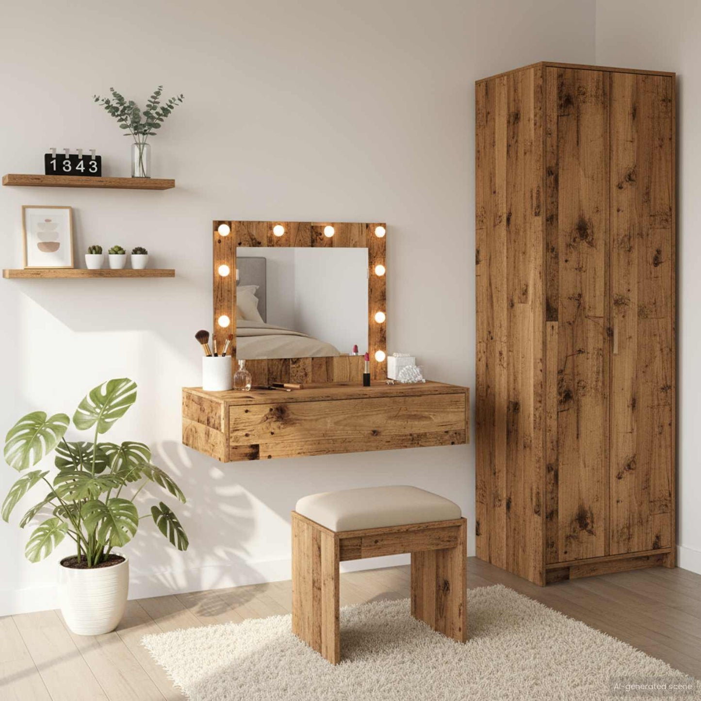 Dressing Table Brown 83 x 40 x 70 cm Engineered Wood