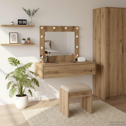 Dressing Table Brown 83 x 40 x 70 cm Engineered Wood