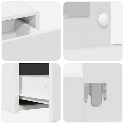 Dressing Table White 100 x 40 x 70 cm Engineered Wood