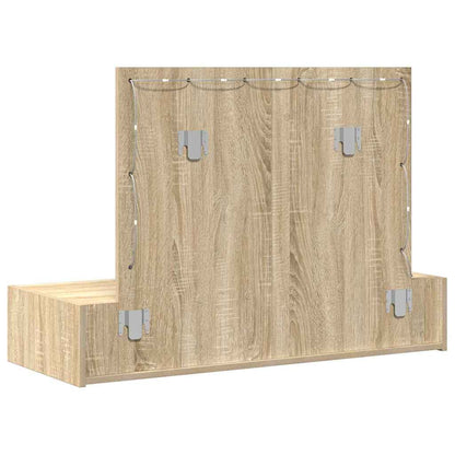 Dressing Table Brown 100 x 40 x 70 cm Engineered Wood