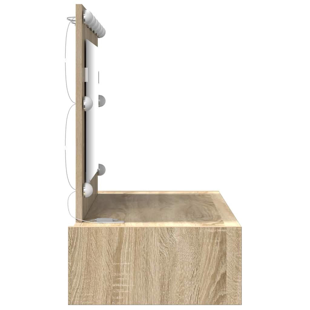 Dressing Table Brown 100 x 40 x 70 cm Engineered Wood