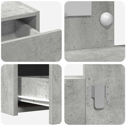 Dressing Table Grey 100 x 40 x 70 cm Engineered Wood