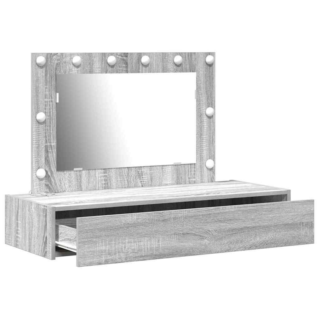 Dressing Table Grey 100 x 40 x 70 cm Engineered Wood