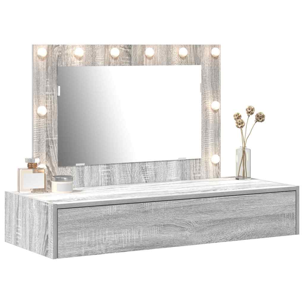 Dressing Table Grey 100 x 40 x 70 cm Engineered Wood