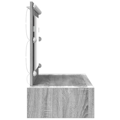 Dressing Table Grey 100 x 40 x 70 cm Engineered Wood