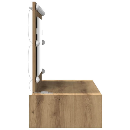 Dressing Table Brown 100 x 40 x 70 cm Engineered Wood