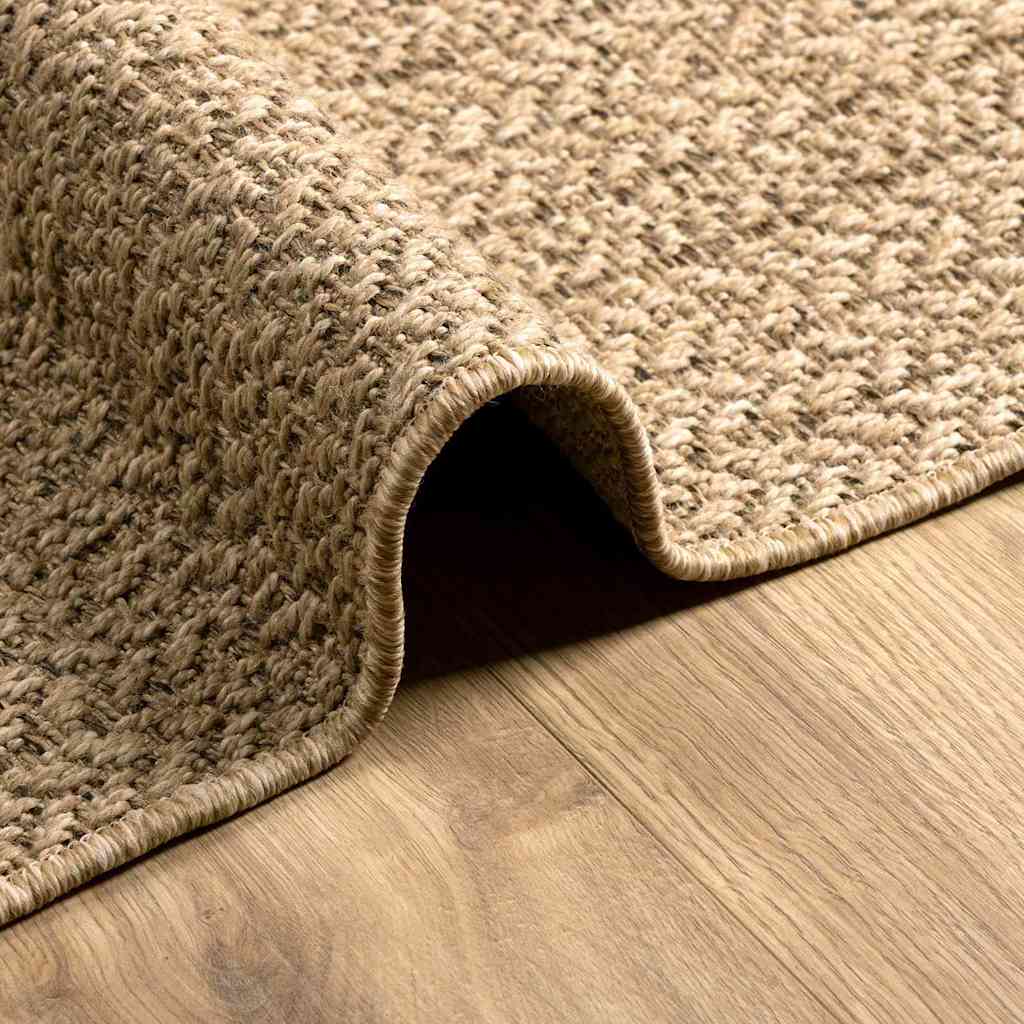 Rug ZIZUR Brown 170 x 120 cm Polypropylene