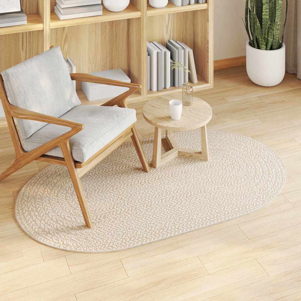 Rug ZIZUR Cream 150 x 80 cm Polypropylene
