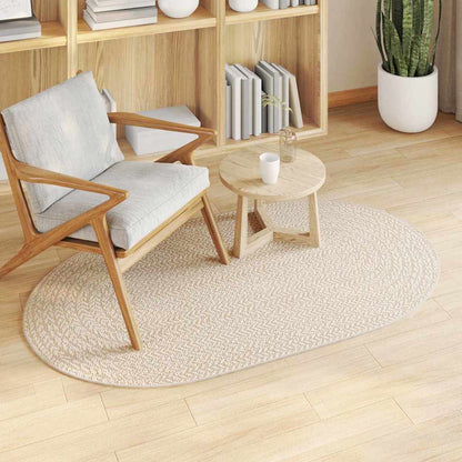 Rug ZIZUR Cream 150 x 80 cm Polypropylene