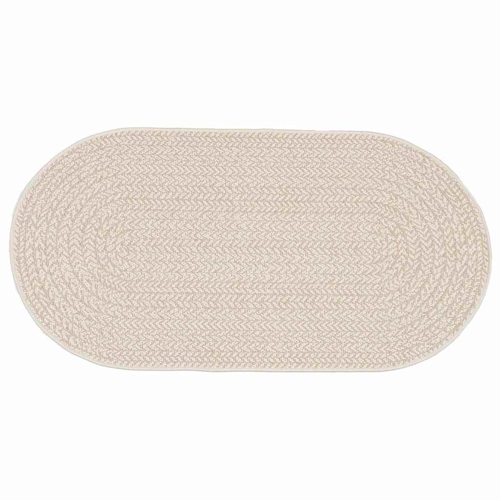 Rug ZIZUR Cream 150 x 80 cm Polypropylene