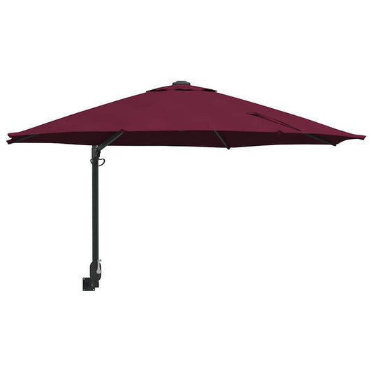 Garden Parasol Red and Black 248 x 248 x 148 cm