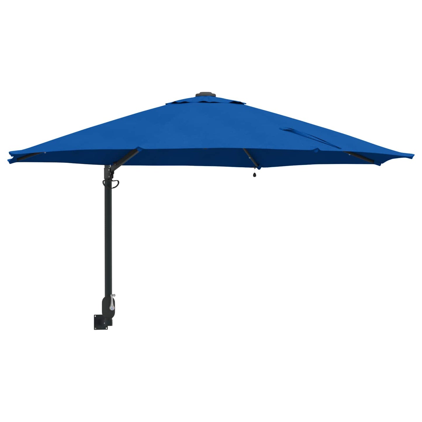 Garden Parasol 248 x 248 x 148 cm Polyester and Steel Azurblau