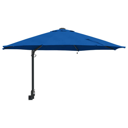 Garden Parasol 248 x 248 x 148 cm Polyester and Steel Azurblau