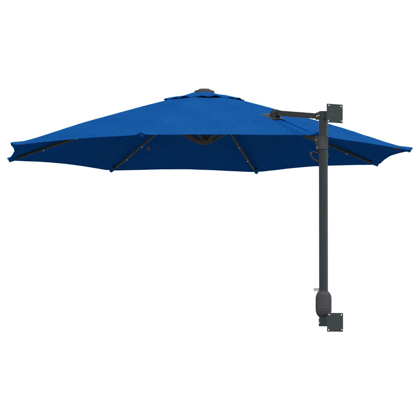 Garden Parasol 248 x 248 x 148 cm Polyester and Steel Azurblau