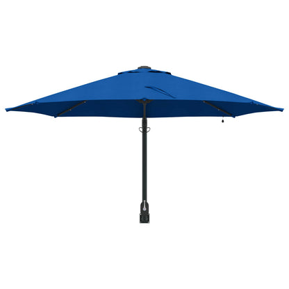 Garden Parasol 248 x 248 x 148 cm Polyester and Steel Azurblau