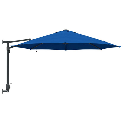 Garden Parasol 248 x 248 x 148 cm Polyester and Steel Azurblau