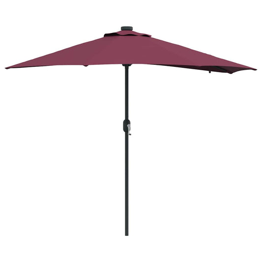 Garden Parasol Bordeaux red 294 x 150 x 223 cm Fabric