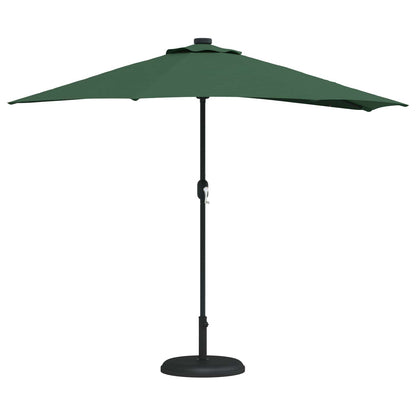 Garden Parasol Green 294 x 150 x 224 cm Polyester and Steel