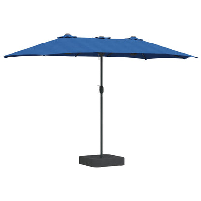 Garden Parasol 385 x 209 x 244 cm Polyester Azurblau