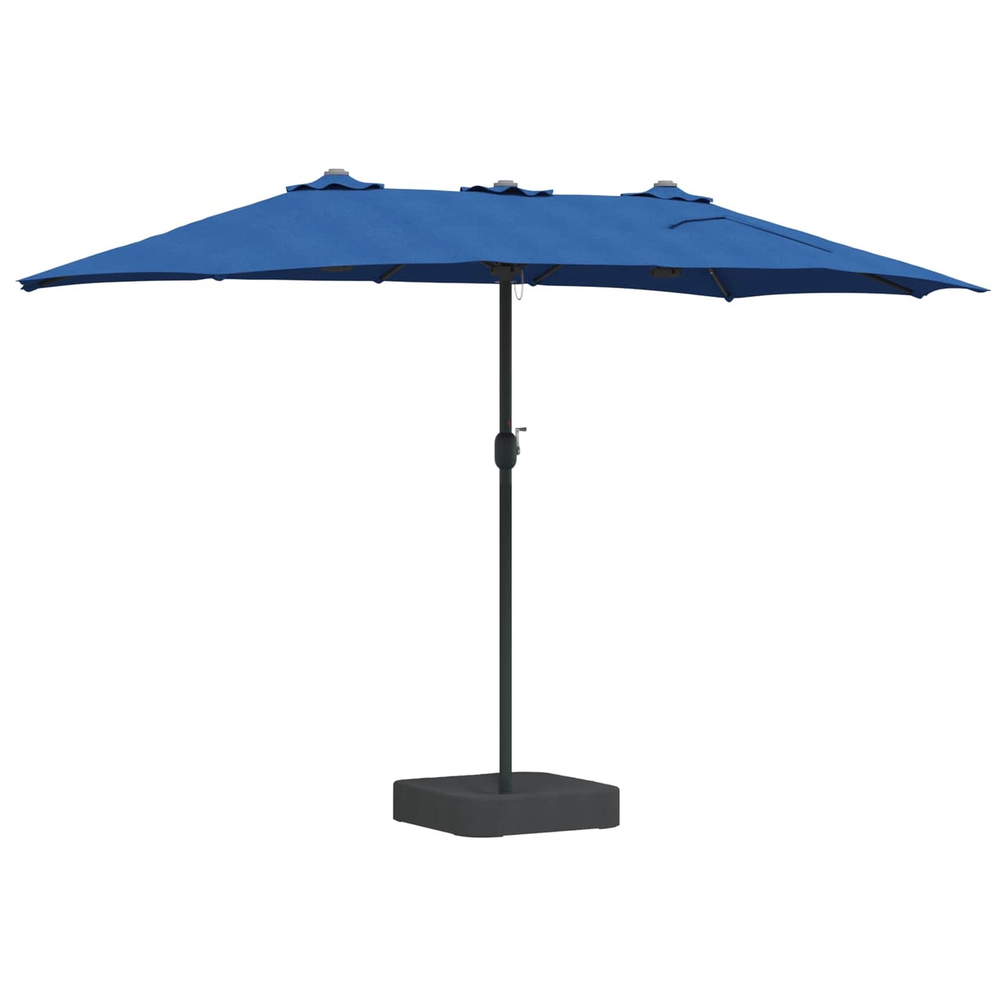 Garden Parasol 385 x 209 x 244 cm Polyester Azurblau