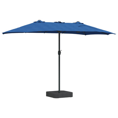 Garden Parasol 385 x 209 x 244 cm Polyester Azurblau