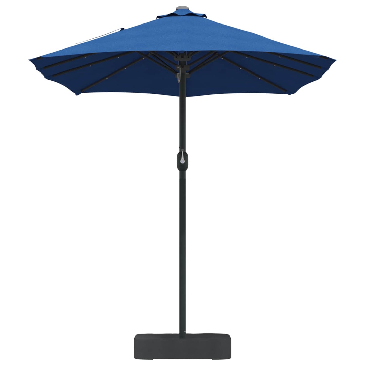 Garden Parasol 385 x 209 x 244 cm Polyester Azurblau