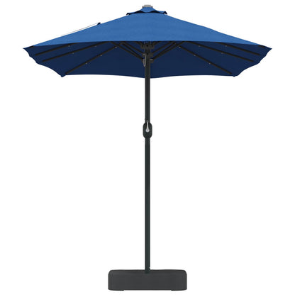 Garden Parasol 385 x 209 x 244 cm Polyester Azurblau