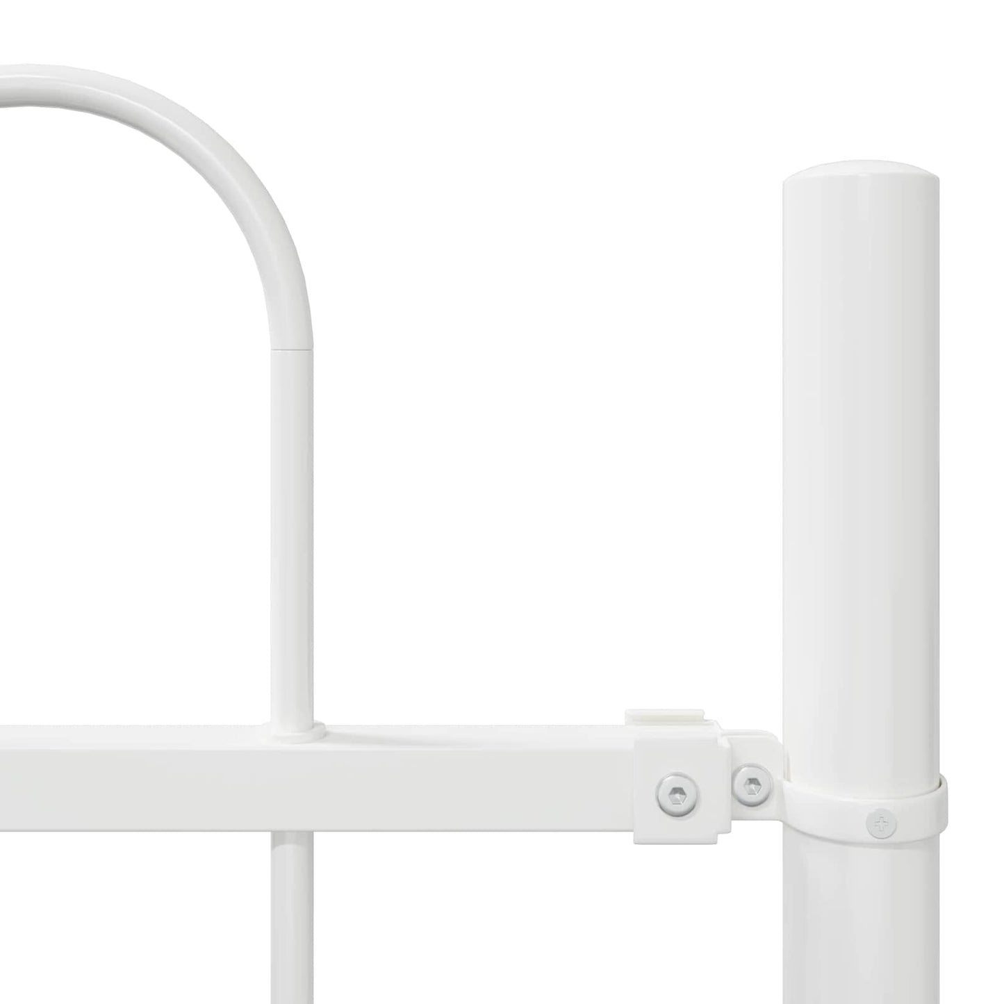 Garden Fence 2 pcs White 3.4 x 1 m Powder-coated Steel