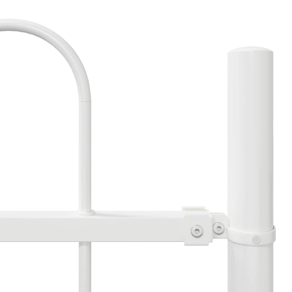 Garden Fence BOXTEL 3 pcs 5.1 x 1 m Powder-coated Steel White