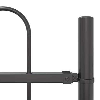 Garden Fence 4 pcs Grey 6.8 x 1.2 m Powder-coated Steel