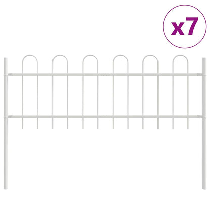Garden Fence BOXTEL 7 pcs 11.9 x 0.6 m Powder-coated Steel