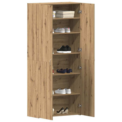 Shoe Cabinet 80 x 35.5 x 180 cm Engineered wood Brown