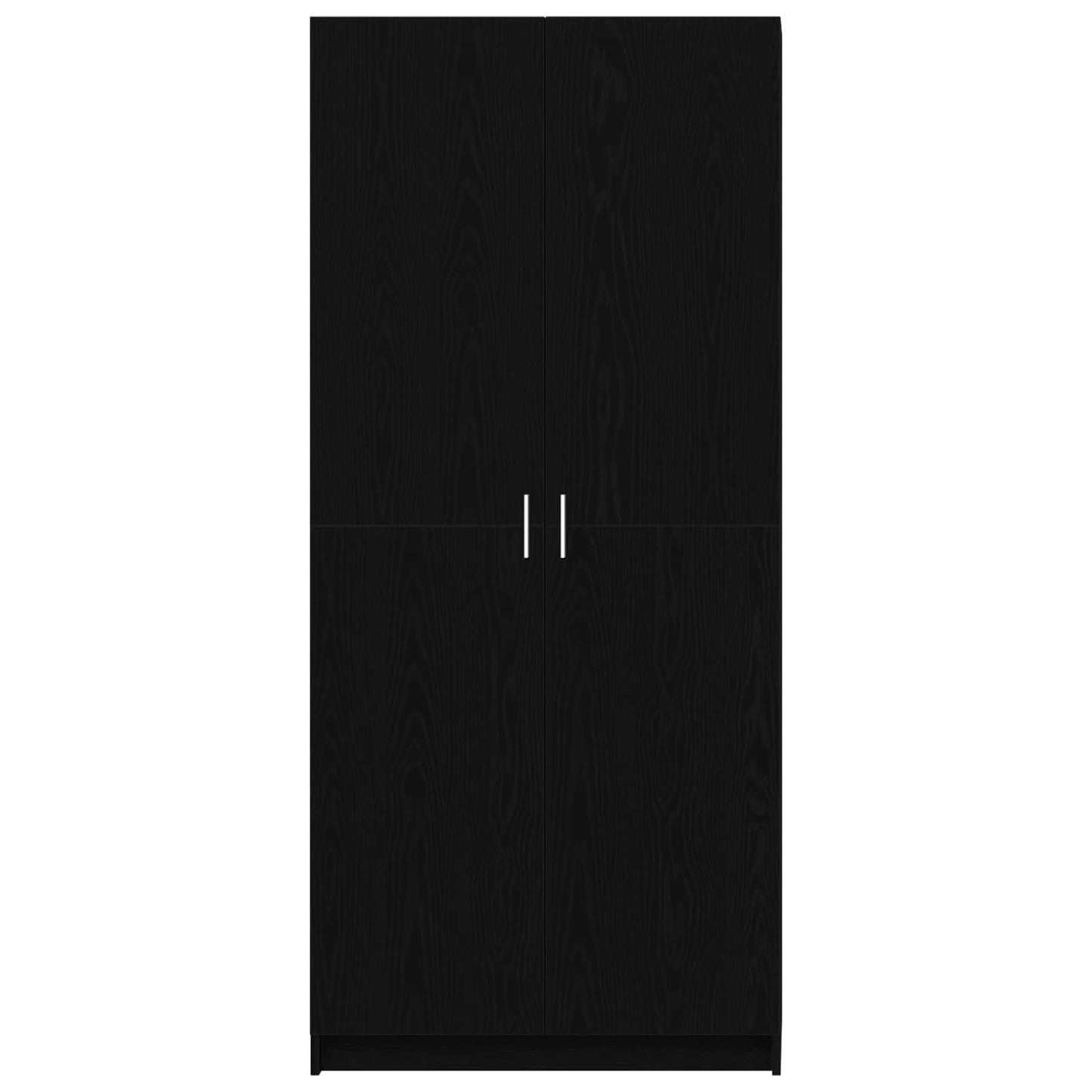 Wardrobe with Door Black Oak 80 x 50.5 x 180 cm Engineered Wood