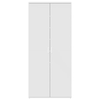 Shoe Cabinet with Shelf White 80 x 39 x 178 cm Engineered Wood