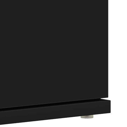 Shoe Cabinet with Shelf Black 80 x 39 x 178 cm Engineered Wood