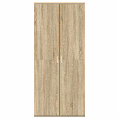 Shoe Cabinet Sonoma Oak 80 x 39 x 178 cm Engineered Wood