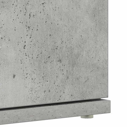 Shoe Cabinet Concrete Grey 80 x 39 x 178 cm Engineered Wood
