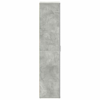 Shoe Cabinet Concrete Grey 80 x 39 x 178 cm Engineered Wood