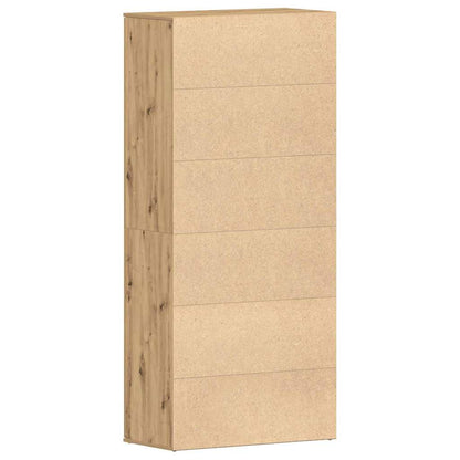 Shoe Cabinet 80 x 39 x 178 cm Engineered Wood Artisan Oak