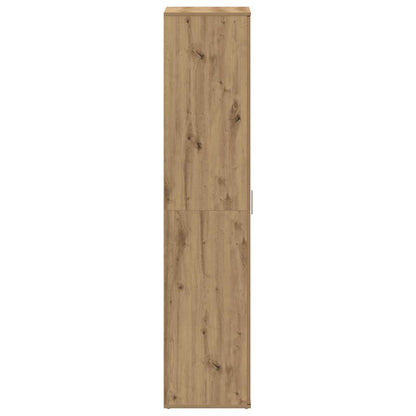 Shoe Cabinet 80 x 39 x 178 cm Engineered Wood Artisan Oak
