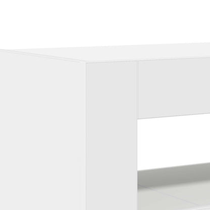 Sideboard White 116 x 30 x 75 cm Engineered Wood