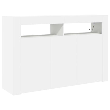 Sideboard White 116 x 30 x 75 cm Engineered Wood