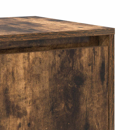 Sideboard Smoked Oak 135 x 41 x 75 cm Engineered Wood