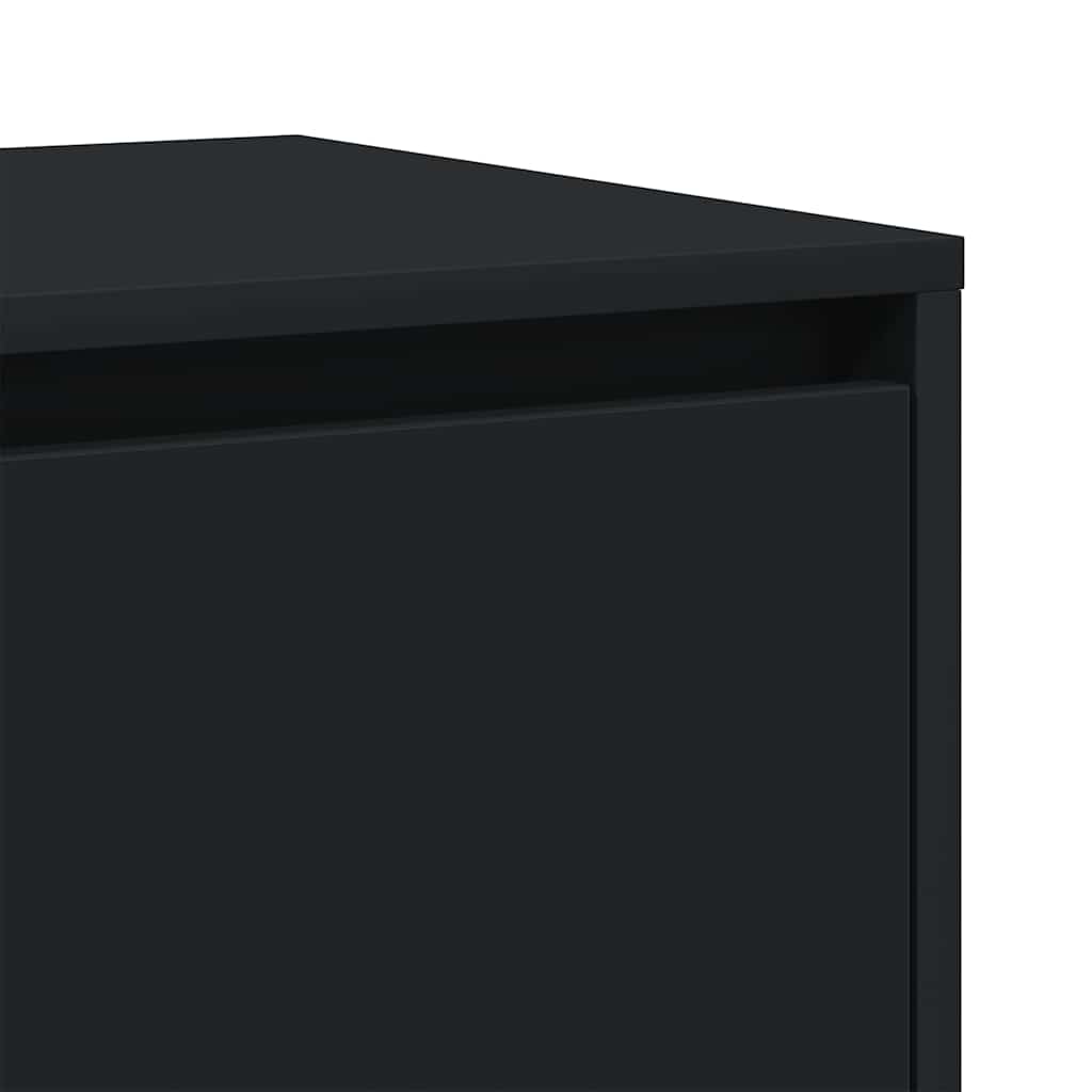 Sideboard Black 120 x 41 x 75 cm Engineered wood