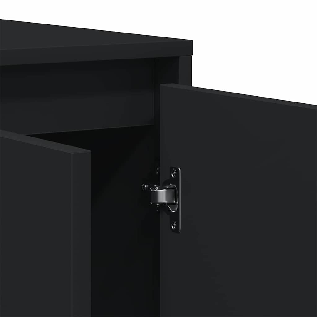 Sideboard Black 120 x 41 x 75 cm Engineered wood
