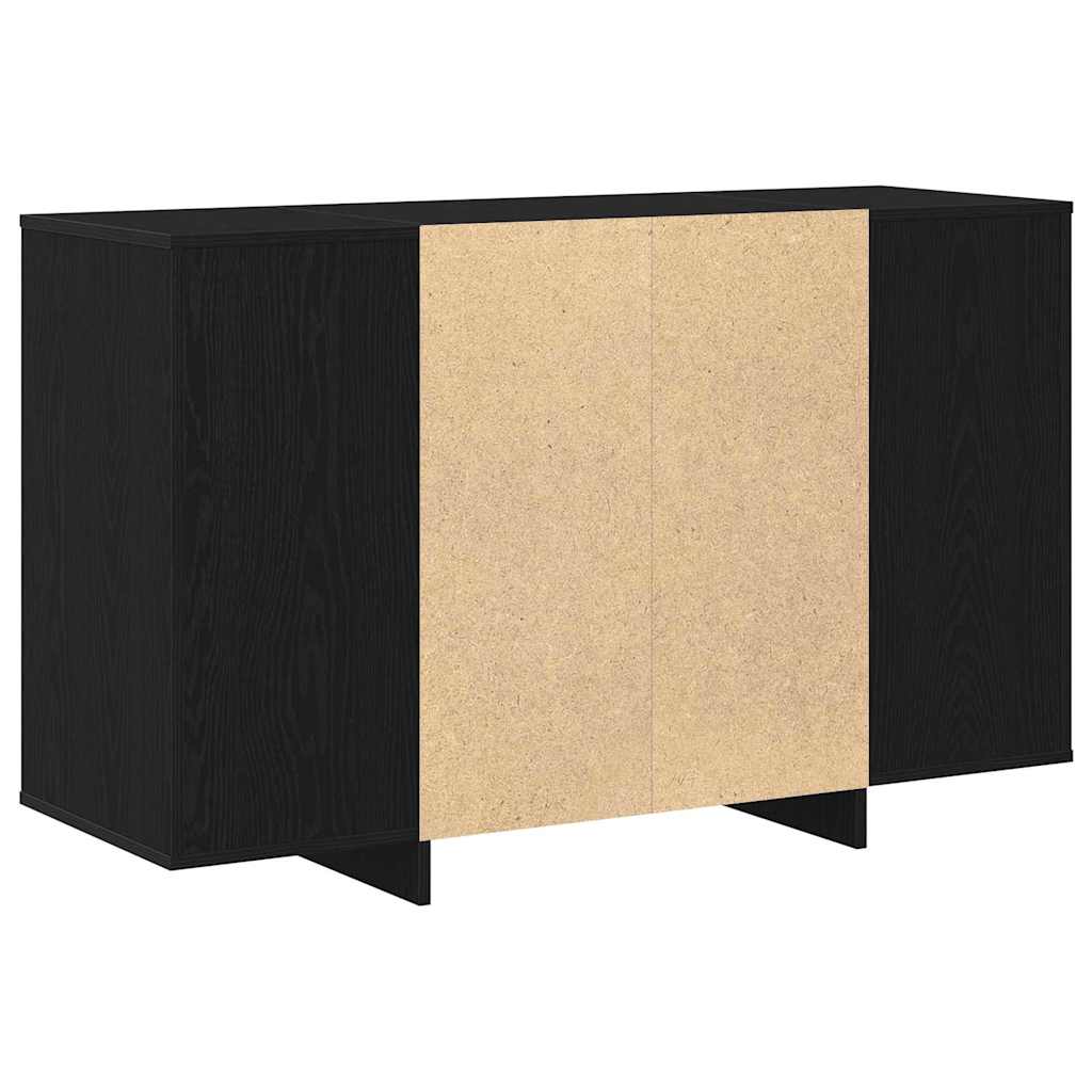 Sideboard Black oak 120 x 41 x 75 cm Engineered wood