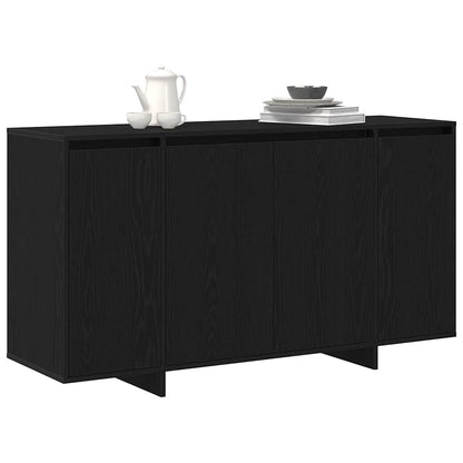 Sideboard Black oak 120 x 41 x 75 cm Engineered wood